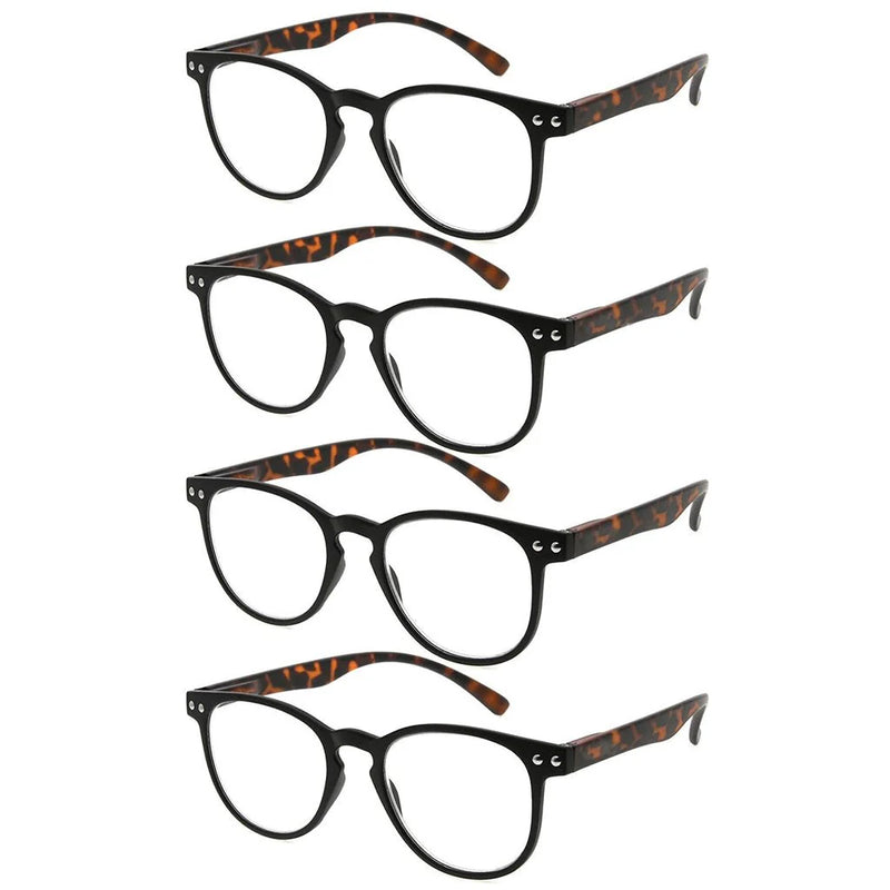 eyekeeper.com 4 Pack Round Reading Glasses R060 Eyeglasses