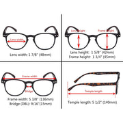 eyekeeper.com 4 Pack Round Reading Glasses R060 Eyeglasses