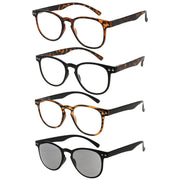 eyekeeper.com 4 Pack Round Reading Glasses R060 Eyeglasses