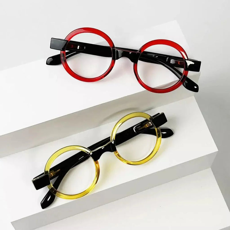 eyekeeper.com 4 Pack Round Retro Design Reading Glasses Small Fun Readers R2007C Eyeglasses