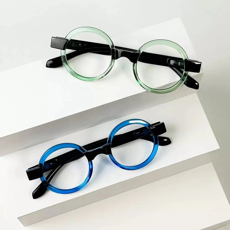 eyekeeper.com 4 Pack Round Retro Design Reading Glasses Small Fun Readers R2007C Eyeglasses