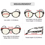 eyekeeper.com 4 Pack Round Thicker Frame Blue Light Filter Readers UV2004 Eyeglasses