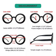 eyekeeper.com 4 Pack Round Thicker Frame Progressive Multifocus Readers MTR9109 Eyeglasses