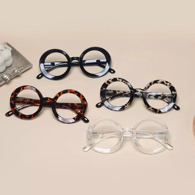 eyekeeper.com 4 Pack Round Thicker Frame Progressive Multifocus Readers MTR9109 Eyeglasses