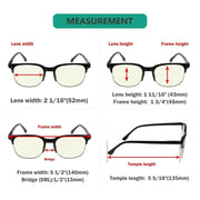 eyekeeper.com 4 Pack Semi-rim Blue Light Filter Readers UVR9114 Eyeglasses