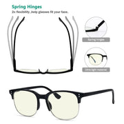 eyekeeper.com 4 Pack Semi-rim Blue Light Filter Readers UVR9114 Eyeglasses