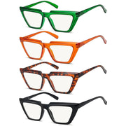 eyekeeper.com 4 Pack Sharp Cat-eye Progressive Multifocal Readers M2138 Eyeglasses