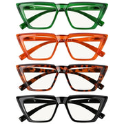 eyekeeper.com 4 Pack Sharp Cat-eye Progressive Multifocal Readers M2138 Eyeglasses