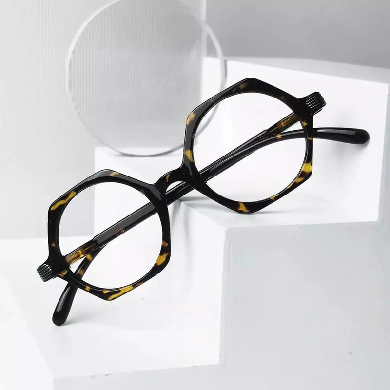 eyekeeper.com 4 Pack Small Geometric Design Reading Glasses Artistic Readers R2009 Eyeglasses