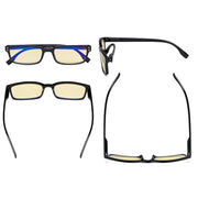 eyekeeper.com 4 Pack Small Lens Blue Light Blocking Reading Glasses TM097 Eyeglasses