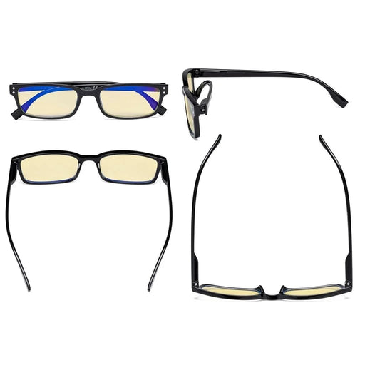 eyekeeper.com 4 Pack Small Lens Blue Light Blocking Reading Glasses TM097 Eyeglasses