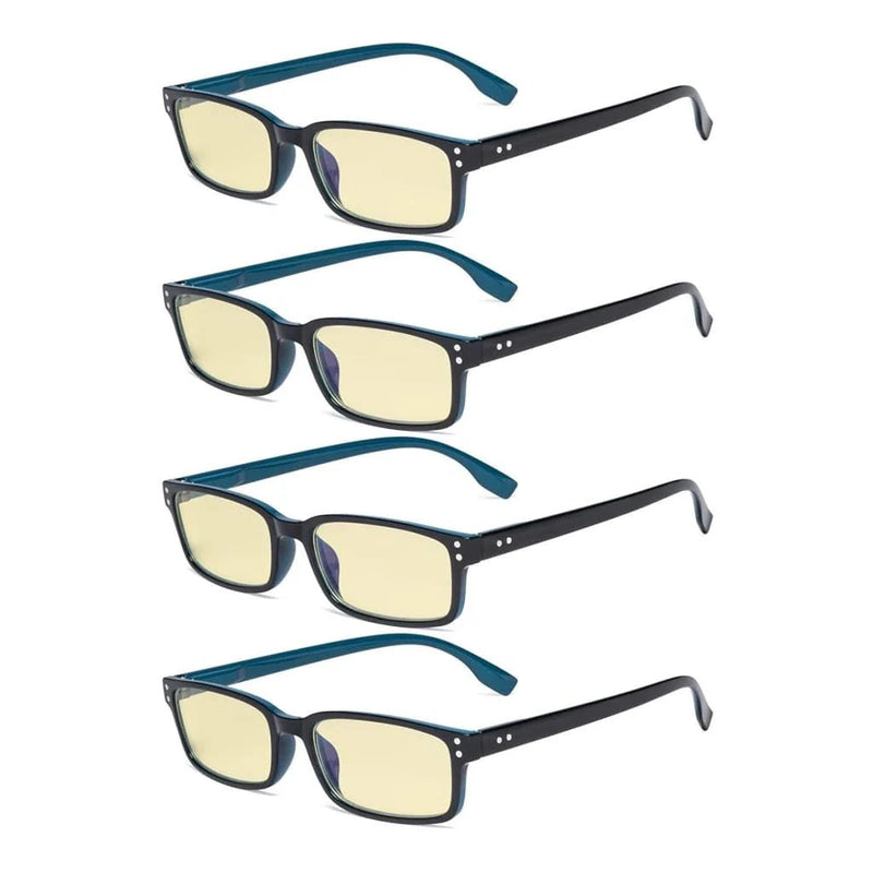 eyekeeper.com 4 Pack Small Lens Blue Light Blocking Reading Glasses TM097 Eyeglasses