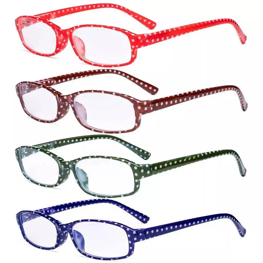 eyekeeper.com 4 Pack Small Lens Colorful Reading Glasses R908PB Eyeglasses
