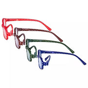eyekeeper.com 4 Pack Small Lens Colorful Reading Glasses R908PB Eyeglasses