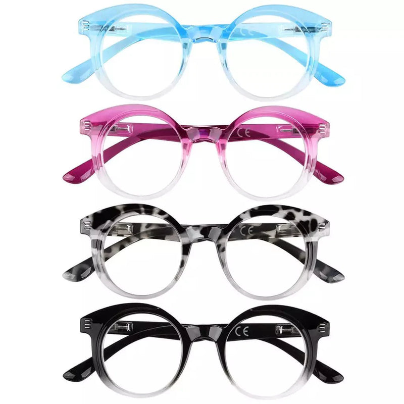 eyekeeper.com 4 Pack Small Lens Round Reading Glasses R2032 Eyeglasses