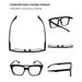 Eyekeeper  - 4 Pack Chic Square Bifocal Reading Glasses BR2034