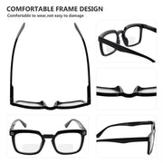 eyekeeper.com 4 Pack Square Bifocal Reading Glasses BR2104 Eyeglasses