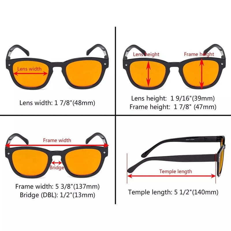 eyekeeper.com 4 Pack Square Blue Light Blocking Reading Glasses DS089 Eyeglasses