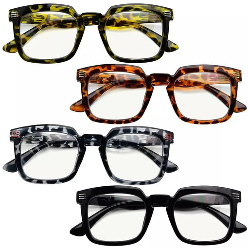 eyekeeper.com 4 Pack Square Progressive Multifocus Readers M2104 Eyeglasses