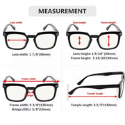 eyekeeper.com 4 Pack Square Progressive Multifocus Readers M2104 Eyeglasses