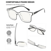 eyekeeper.com 4 Pack Square Progressive Multifocus Reading Glasses M2105 Eyeglasses