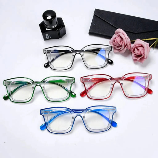eyekeeper.com 4 Pack Square Progressive Multifocus Reading Glasses M2105 Eyeglasses