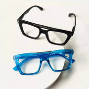 eyekeeper.com 4 Pack Square Reading Glasses Double Bridge Readers R2034 Eyeglasses