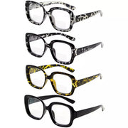 eyekeeper.com 4 Pack Square Thicker Frame Bifocal Reading Glasses BR2035 Eyeglasses