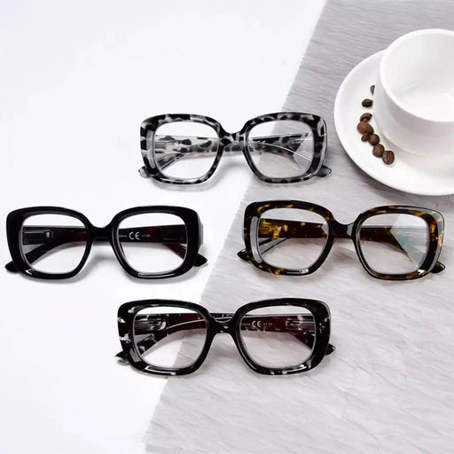 eyekeeper.com 4 Pack Square Thicker Frame Bifocal Reading Glasses BR2035 Eyeglasses