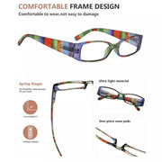eyekeeper.com 4 Pack Stripe Pattern Stylish Reading Glasses R040S Eyeglasses