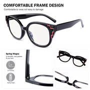 eyekeeper.com 4 Pack Striped Decorative Progressive Multifocus Reading Glasses M2119 Eyeglasses