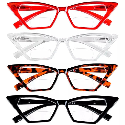 eyekeeper.com 4 Pack Stylish Bifocal Reading Glasses Cat-eye Readers BR2131 Eyeglasses