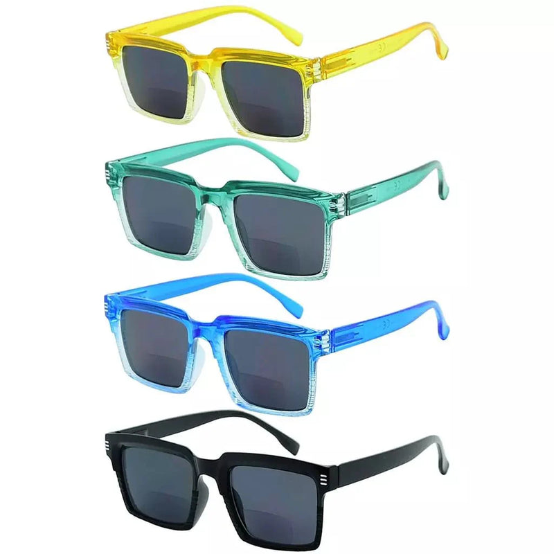 eyekeeper.com 4 Pack Stylish Bifocal Reading Sunglasses SBR2027 Sunglasses