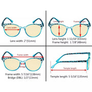 eyekeeper.com 4 Pack Stylish Blue Light Blocking Readers TM9002D Eyeglasses
