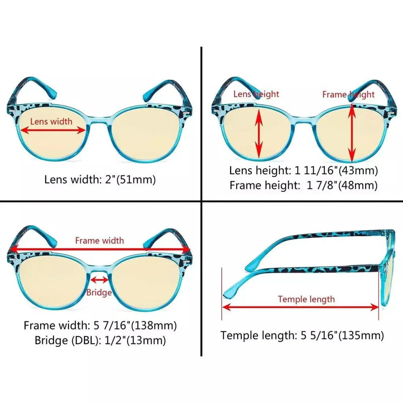 eyekeeper.com 4 Pack Stylish Blue Light Blocking Readers TM9002D Eyeglasses