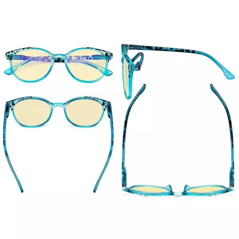 eyekeeper.com 4 Pack Stylish Blue Light Blocking Readers TM9002D Eyeglasses