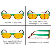 eyekeeper.com 4 Pack Stylish Blue Light Blocking Reading Glasses HP108D Eyeglasses