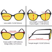 eyekeeper.com 4 Pack Stylish Blue Light Blocking Reading Glasses HPFH1570 Eyeglasses