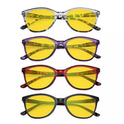 eyekeeper.com 4 Pack Stylish Blue Light Blocking Reading Glasses HPFH1570 Eyeglasses
