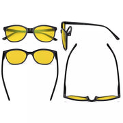 eyekeeper.com 4 Pack Stylish Blue Light Blocking Reading Glasses HPFH1570 Eyeglasses