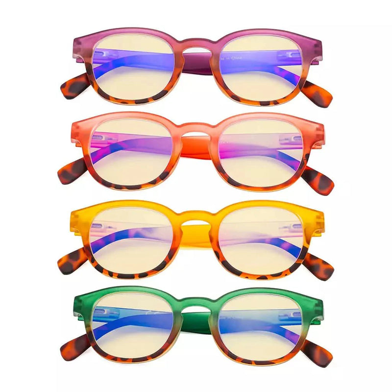 eyekeeper.com 4 Pack Stylish Blue Light Blocking Reading Glasses TM124D Eyeglasses