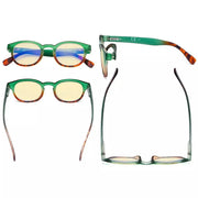 eyekeeper.com 4 Pack Stylish Blue Light Blocking Reading Glasses TM124D Eyeglasses