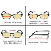 eyekeeper.com 4 Pack Stylish Blue Light Blocking Reading Glasses TME19042 Eyeglasses