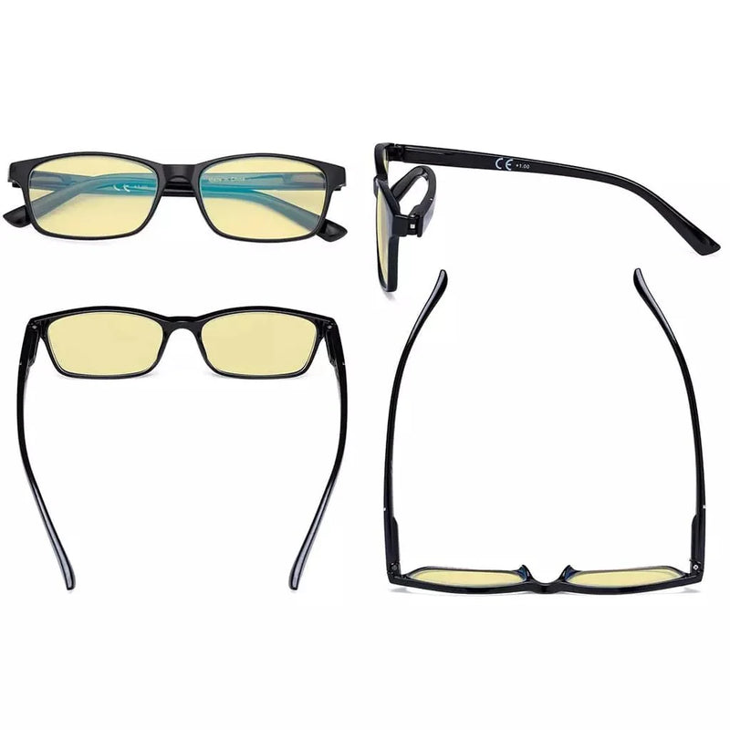 eyekeeper.com 4 Pack Stylish Blue Light Blocking Reading Glasses TME19042 Eyeglasses