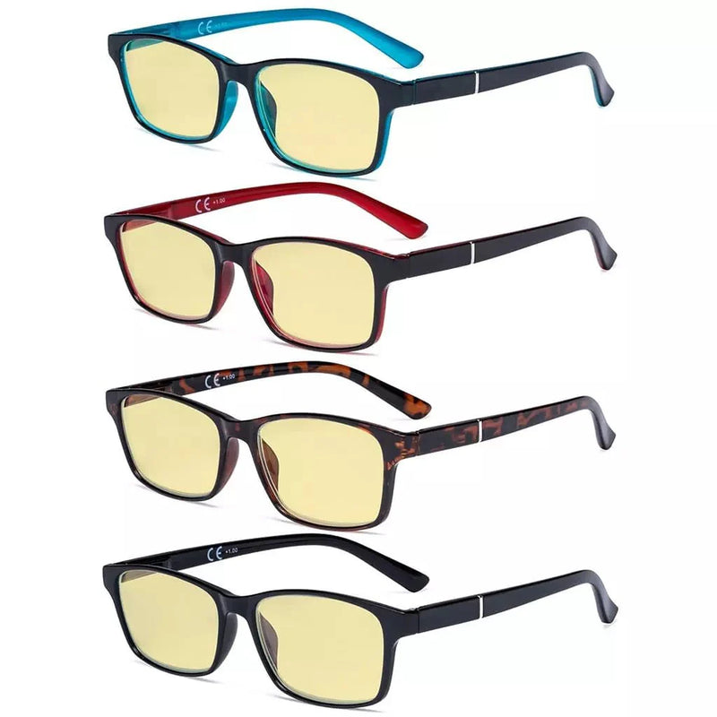 eyekeeper.com 4 Pack Stylish Blue Light Blocking Reading Glasses TME19042 Eyeglasses