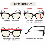 eyekeeper.com 4 Pack Stylish Blue Light Filter Reading Glasses UV2108 Eyeglasses