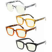 eyekeeper.com 4 Pack Stylish Blue Light Filter Reading Glasses UV2109 Eyeglasses