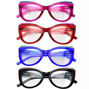 eyekeeper.com 4 Pack Stylish Cat-eye Bifocal Reading Glasses Cute Readers BR2118 Eyeglasses