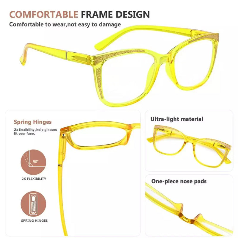 eyekeeper.com 4 Pack Stylish Cat-eye Chic Colorful Reading Glasses R2030 Eyeglasses