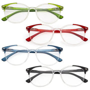 eyekeeper.com 4 Pack Stylish Design Round Ladies Reading Glasses R9002C Eyeglasses